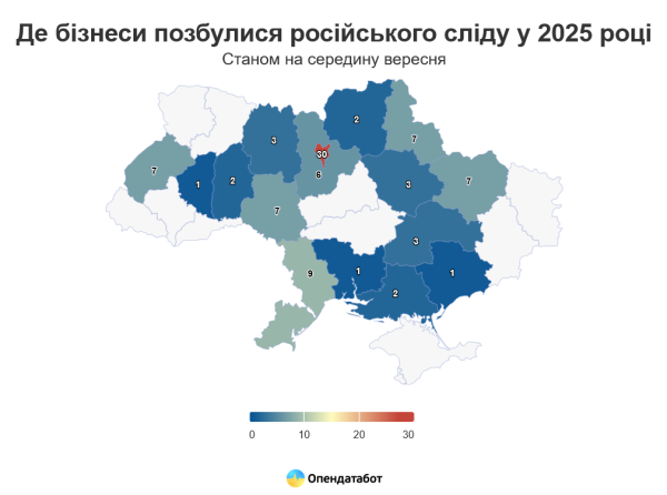 В Україні цьогоріч 91 компанія позбулася російських власників - Опендатабот