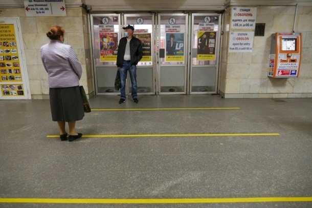 Первый день работы метро в Киеве